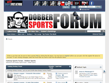 Tablet Screenshot of forums.dobbersports.com